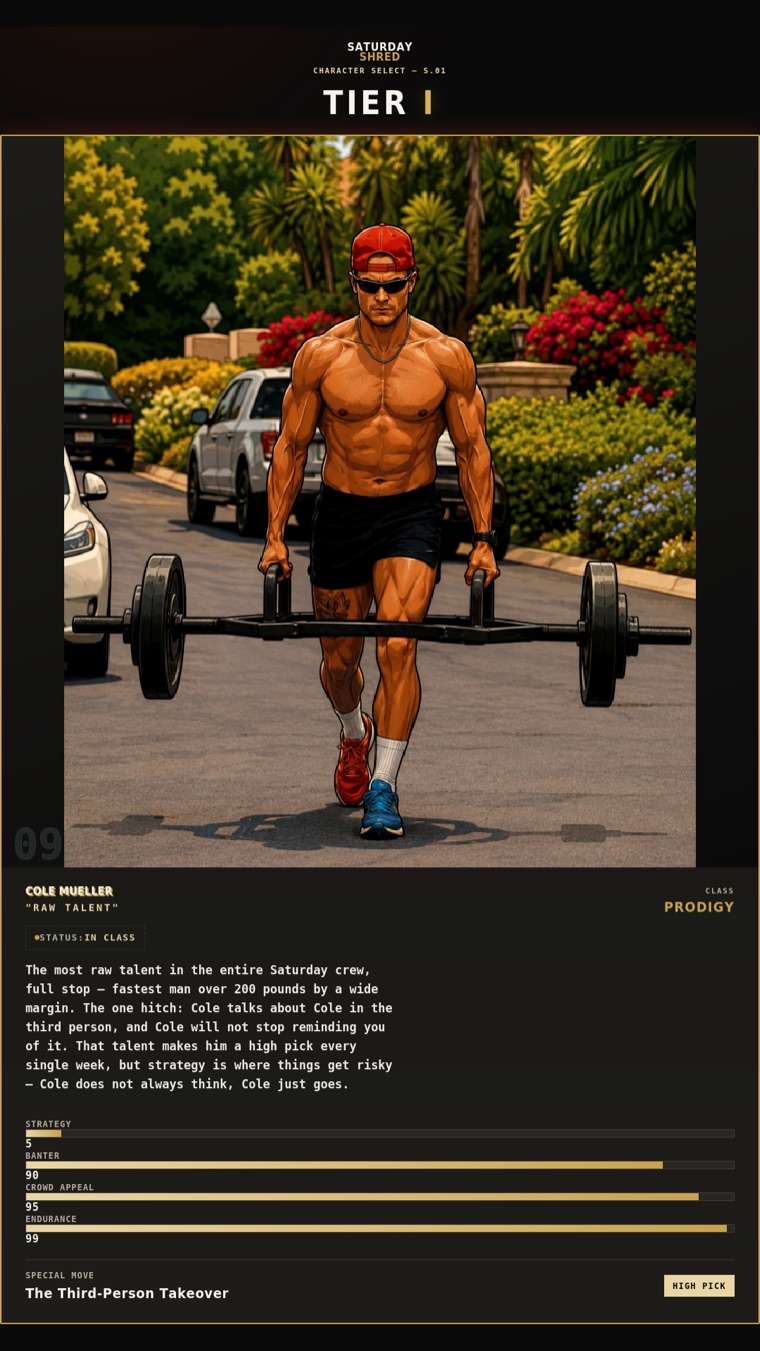 Saturday Shred member